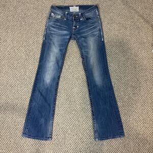 Y2K vintage big star ultra low rise bootcut jeans